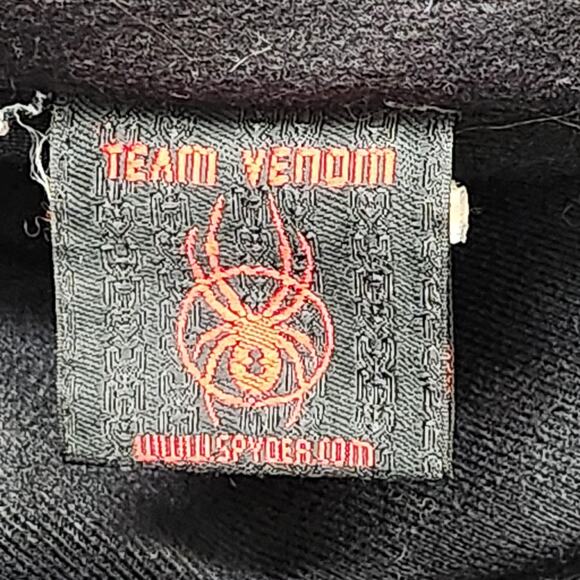 Spyder Jacket Mens Medium Black Team Venom Ski Snow Winter Zip Coat - Picture 13 of 16
